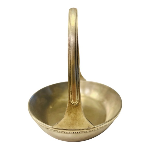 Vintage Nilsjohan Sweden Silverplate Basket Bowl 9.5” Mid Century Modern Handled - Picture 4 of 5